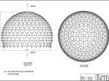 500平方米某钢结构工程球面网壳图纸，含说明图片1