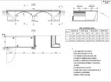 拱桥系列施工cad图纸（台防撞墙一般构造图）图片1