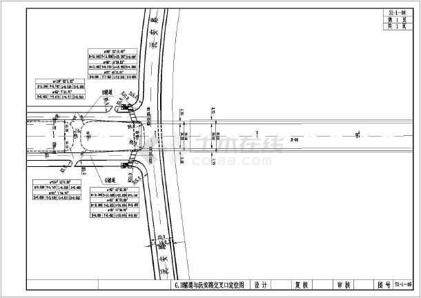跨江大桥接线道路竣工图200张(含交通排水电气绿化)
