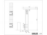 方钢花架施工cad图（节点详图）图片1