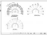 弧形花架施工cad图，含节点详图图片1