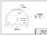 某隧道设计cad图（隧道洞门一般构造图）图片1