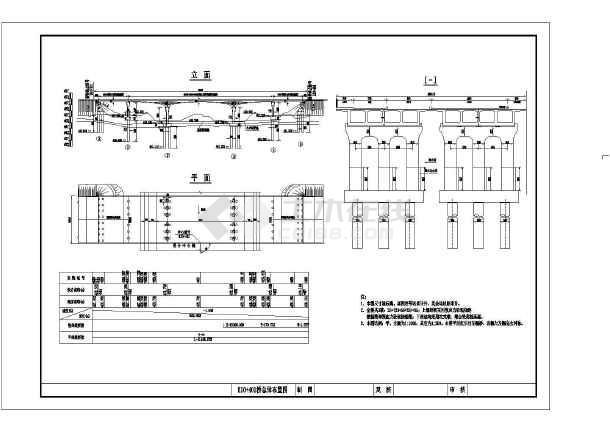 预应力混凝土简支现浇连续梁桥施工方案(含cad节点详图支架计算书)