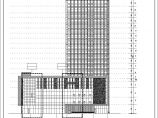 [重庆]现代风格高层玻璃幕墙知名酒店建筑施工图（含效果图）VIP图片1