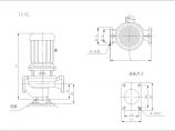 水泵CAD图纸含各种外形基础尺寸示意图片1