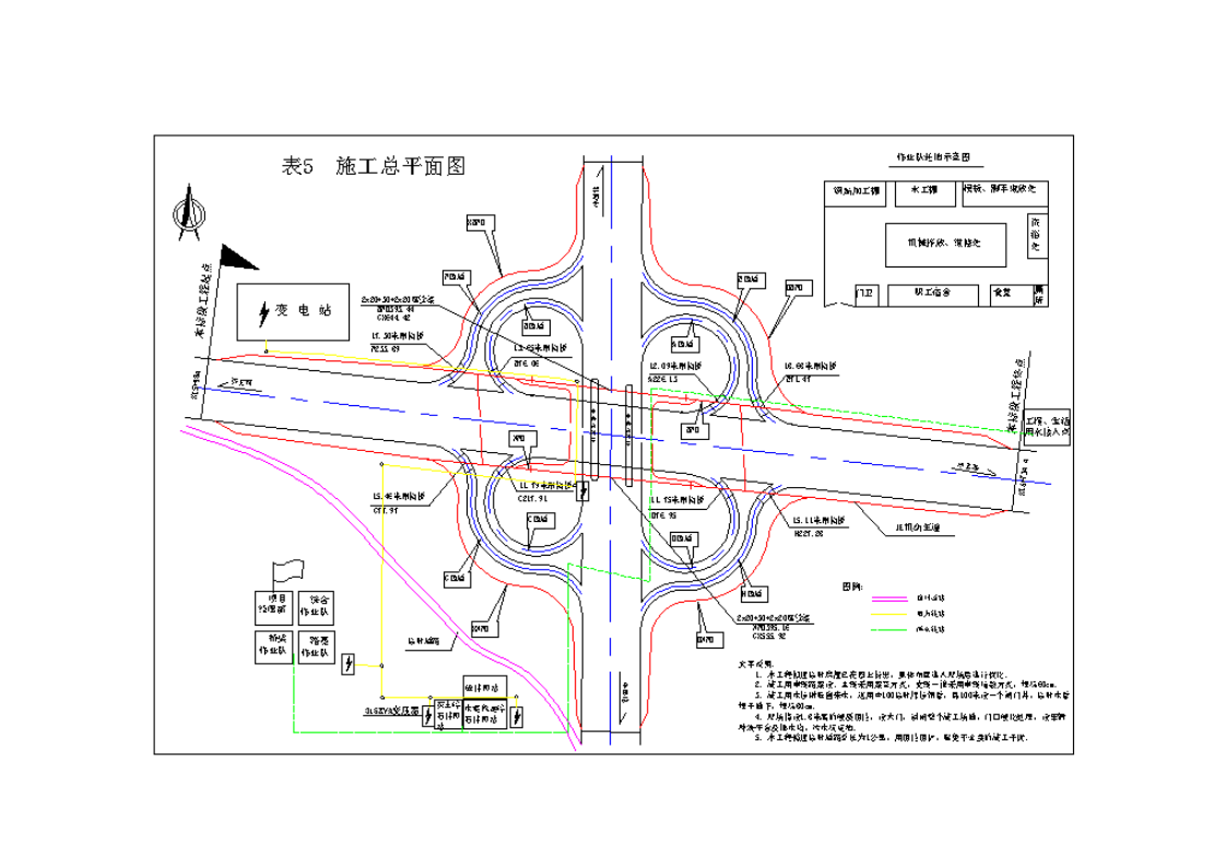 某市港西路立交桥工程施工组织设计