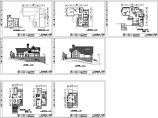 某独立三层住宅别墅户型建筑设计cad图纸，共7张图片1
