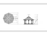 八边形观景亭CAD规划图图片1