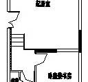 某城镇小区两室一厅带储藏室住户建筑设计cad图图片1