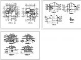 某小区别墅建筑CAD施工设计图及效果图图片1