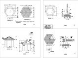 六角亭设计CAD详细图纸图片1