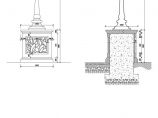 某欧式特色景观灯柱CAD图图片1