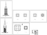 欧式观光塔建筑设计CAD施工图图片1