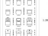CAD建筑设计常用中式家具图块图片1
