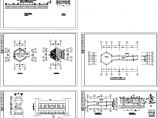 六角亭及连亭曲桥建筑设计CAD施工图纸图片1