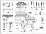 狮子楼牌楼建筑设计CAD施工图图片1