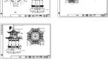 某两层重檐八角亭建筑设计施工图图片1