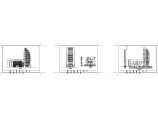 蓟门大厦办公楼方案设计一建施cad图，共三张图片1