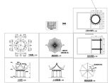 带有定制脊角的八角亭建筑设计CAD施工图纸图片1