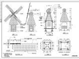 四角风车售卖亭建筑施工图（长3.5米 宽3.5米）图片1