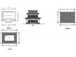 寺庙藏经阁设计cad图，含设计说明图片1