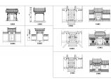 某古典建筑平立面建筑设计CAD图纸图片1