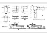 某古典驿馆连廊设计cad建筑施工图图片1