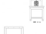 [明清家具CAD]红木狮纹椅靠背扶手椅CAD图图片1