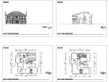 高尔夫公园二层别墅社区概念性规划建筑施工cad图，共四张图片1