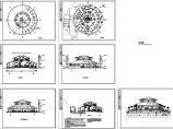某2层圆形经典中餐厅建筑方案设计cad图（含设计说明）图片1