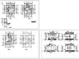 某地区两层独立舒适小型半农村房屋建筑CAD设计图图片1