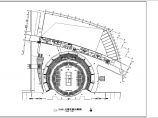 三层奥体网球馆圆形方形半决赛场建筑施工cad图，共九张图片1
