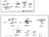 圆形单柱花架(施)CAD图图片1