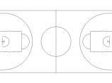 篮球场尺寸CAD施工图图片1