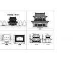 二层观音殿全套建筑设计施工图（长13米 宽9米 ）图片1