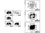 二层别墅各层平面设计施工cad图纸，共八张图片1