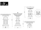 城市绿地广场喷泉建筑图块-花钵设计cad施工详图（大院设计）图片1