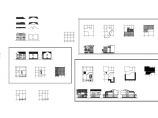 三栋三层北美式风格别墅设计施工设计cad图纸，共4张图片1