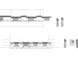 苏州特色围墙建筑施工图（双落水、青瓦青砖、苏式花窗）图片1