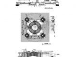 某城市园林景观喷泉广场（方形14720*14720）设计cad全套施工图（标注详细）图片1