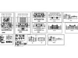 38.3米x15米 三层养老院全套建筑设计图（各层平面图、立面图、剖面图）图片1