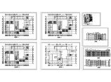 某中学四层框架结构教学楼设计cad建筑方案图（含总平面图）图片1
