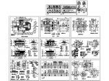中式风格别墅建筑施工CAD图纸，共12张图纸图片1