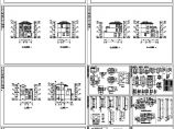 地中海风格别墅建筑施工CAD图纸，共19张图纸图片1