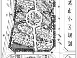 某市小区规划总平面图 含设计说明 道路及停车分析 景观及公建分析图片1