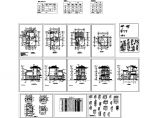 三层欧式风格别墅建筑施工图纸，dwg共14张图纸图片1