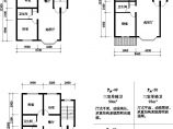 三室92/90/93平方单元式住宅户型平面图纸图片1