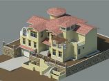 某别墅项目BIM项目模型Revit-建筑图纸图片1