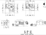 2+1车库层：长14.7米 宽13.8米 224.6平米坡地实用型乡村小别墅建筑设计图【各层平面 2个立面】图片1
