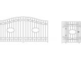 2个铁门建筑设计CAD施工图纸图片1